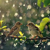 Calming Rain for Pets: Binaural Nature and Bird Sounds