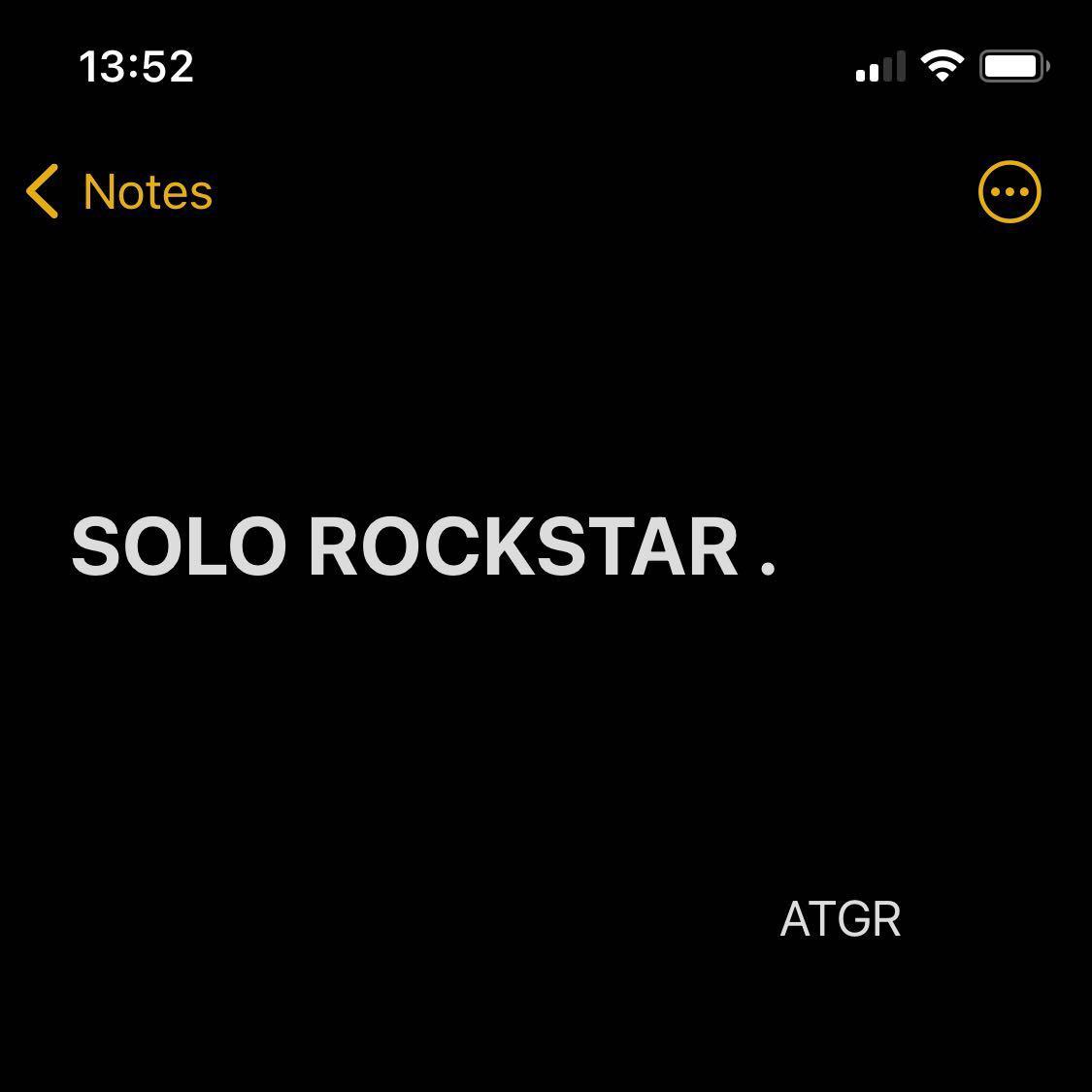 SOLO ROCKSTAR