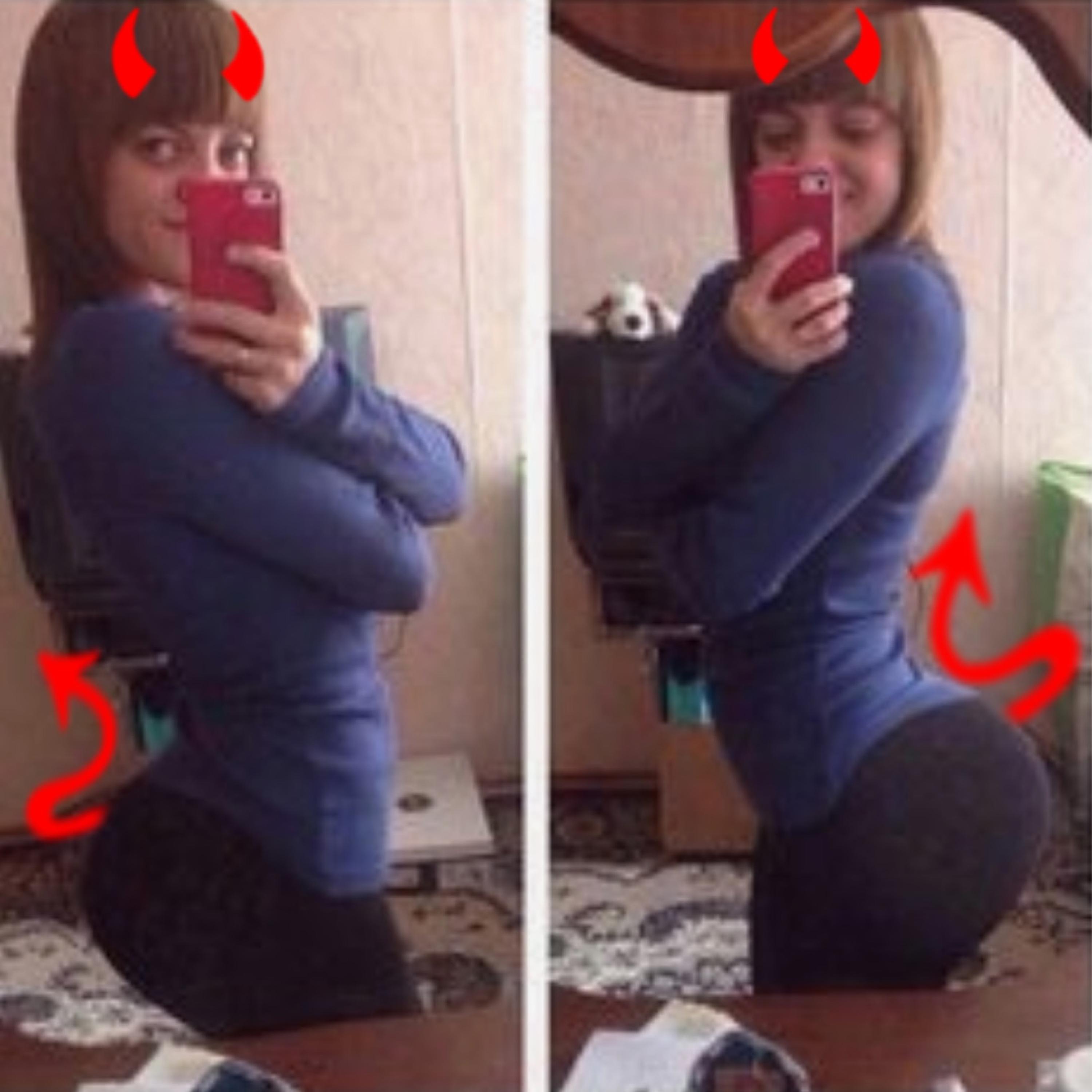 Diabo com chifres e franja