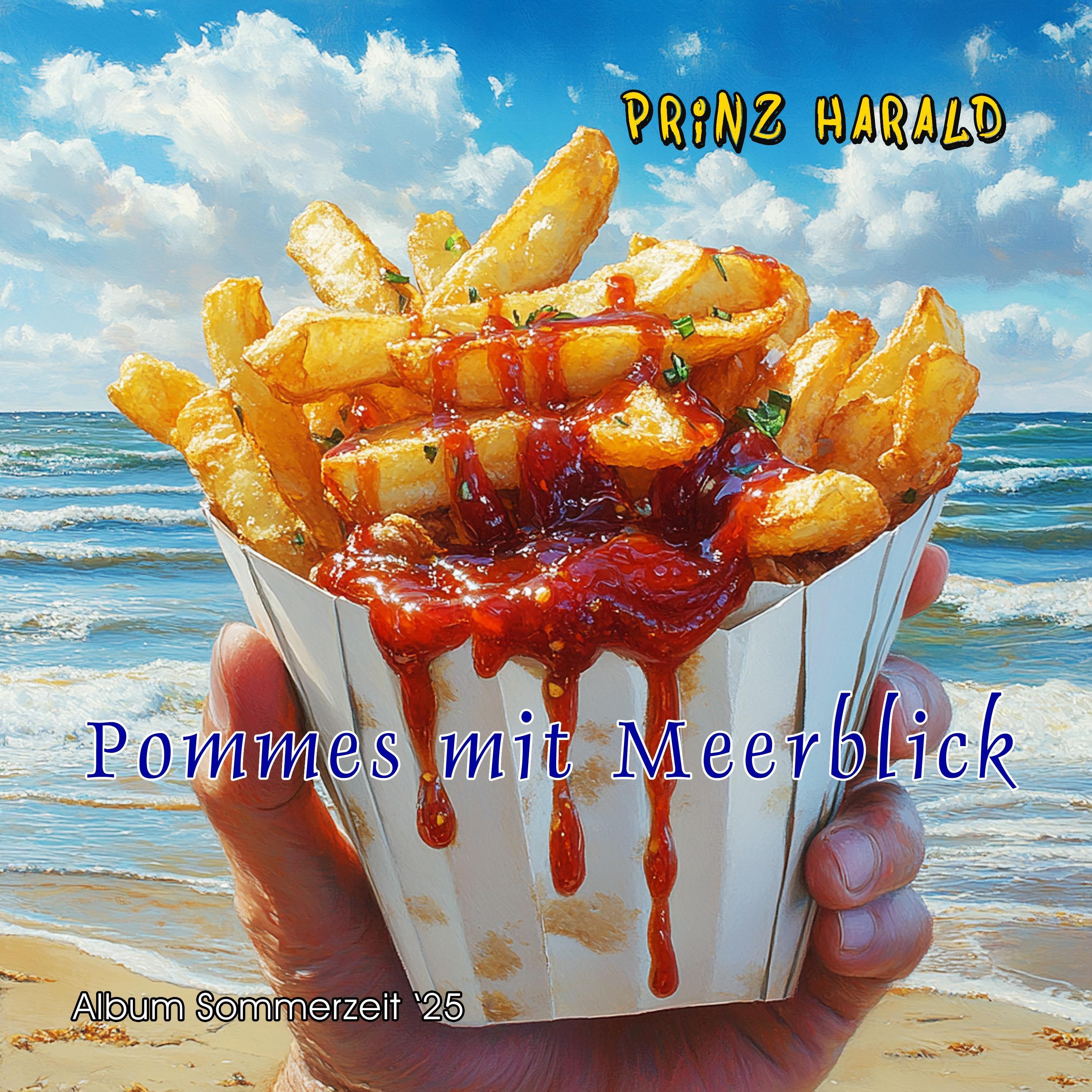 Pommes mit Meerblick