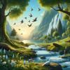 Zarek Atlas - Relaxing Landscape with Birds and Flowing Water in the Background 1