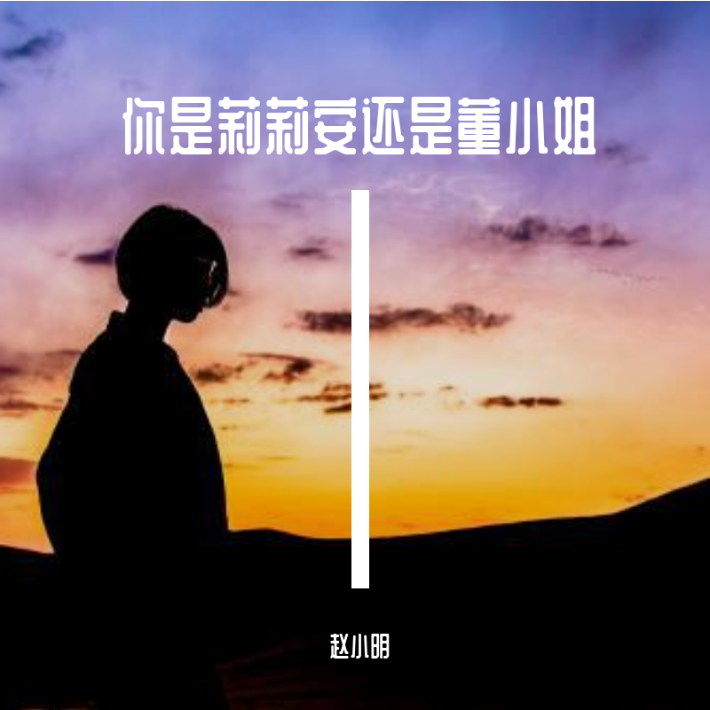 你是莉莉安还是董小姐（demo） - 赵小明封面