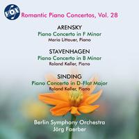 Piano Concertos - ARENSKY, A.S. / STAVENHAGEN, B. / SINDING, C. (Romantic Piano Concertos, Vol. 28) (Keller, Littauer, Berlin Symphony, Faerber)