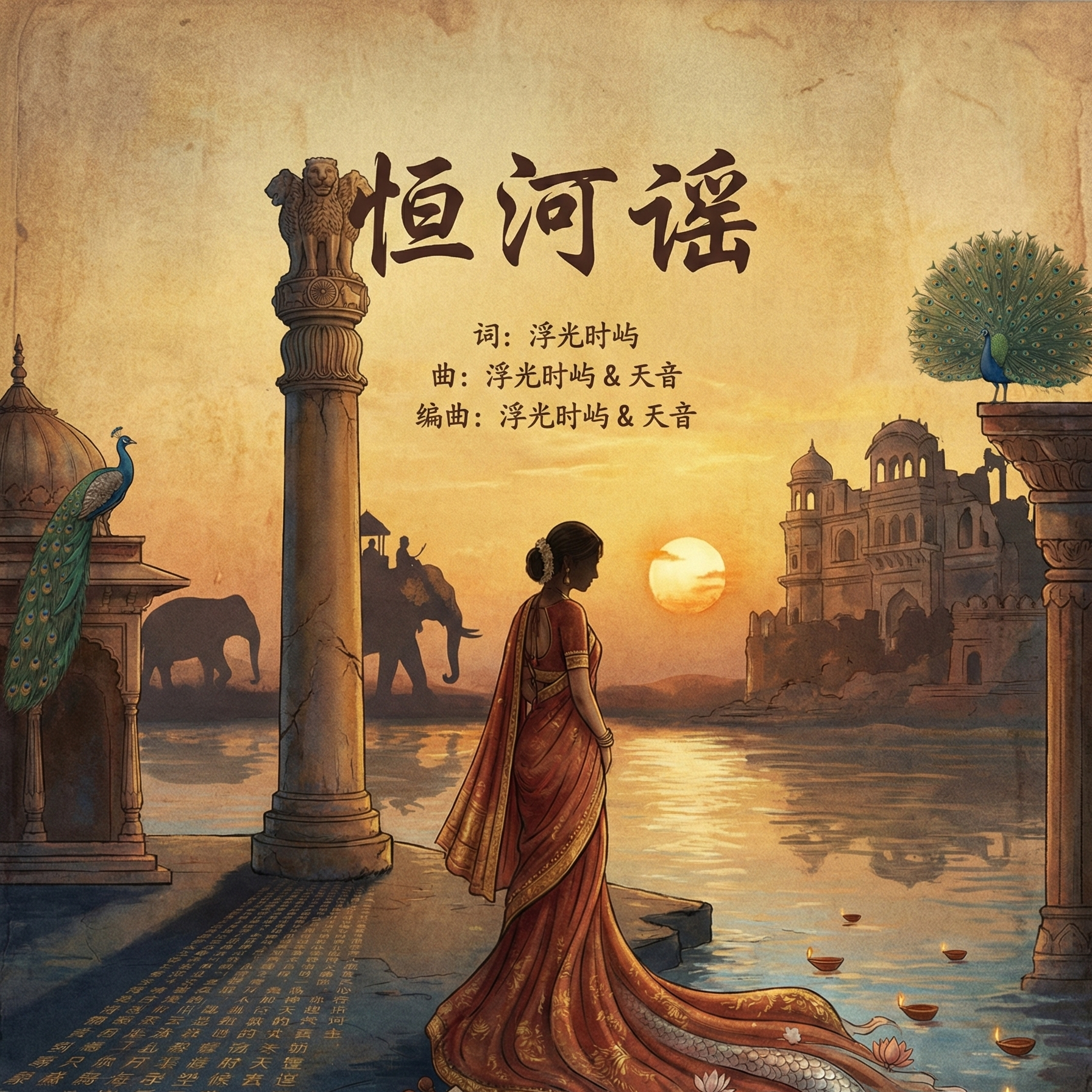 遥望泰姬(中文女声版)封面