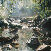 Calming Nature Relaxation Binaural Sounds with Birds and Creek