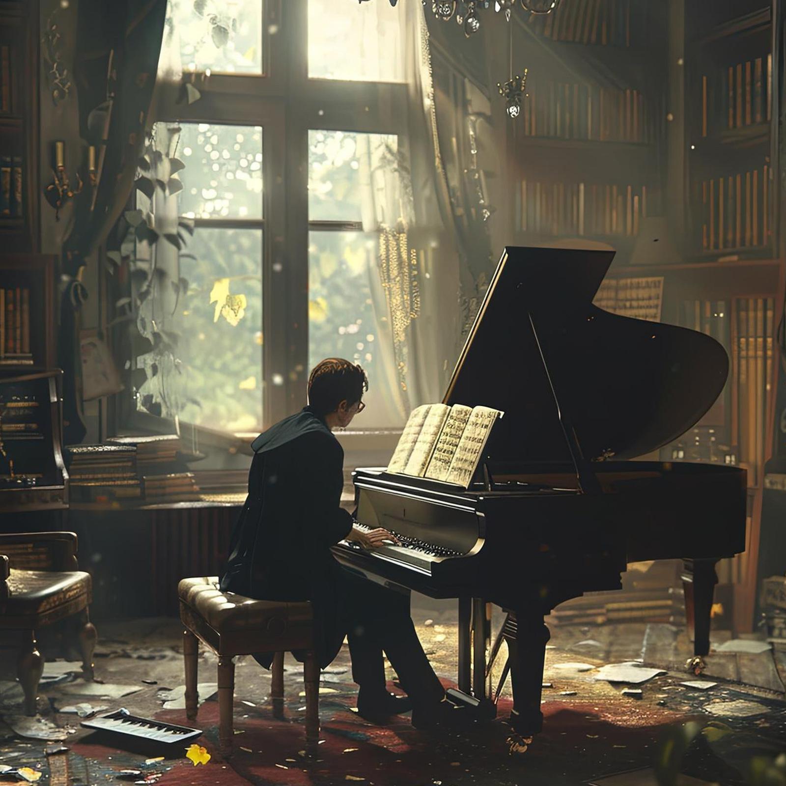 日差しの舞うカフェテラス (効果音 波音)