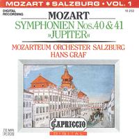 MOZART, W.A.: Symphonies, Vol.  1 (Salzburg Mozarteum Orchestra, Graf) - Nos. 40 and 41, 