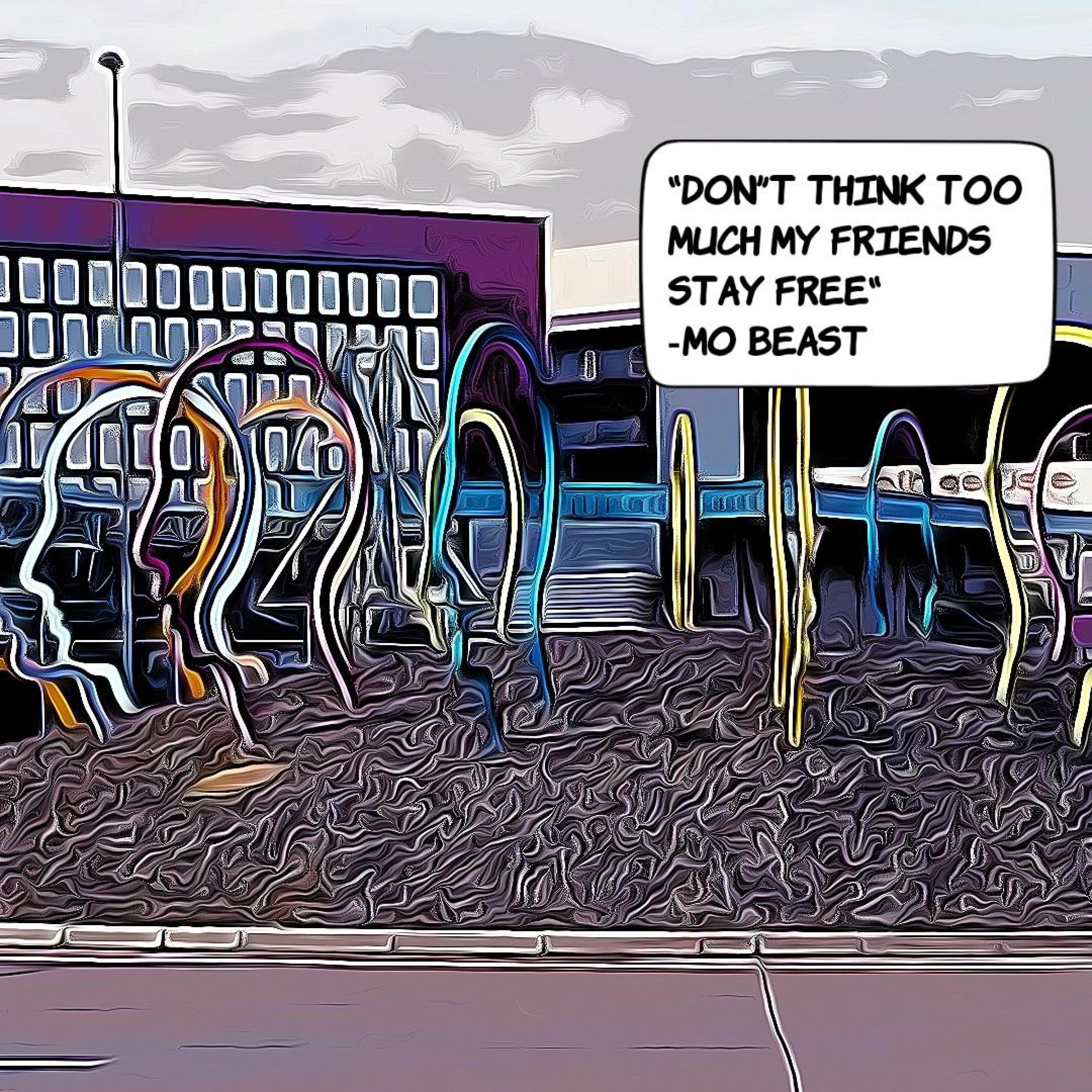 Don't think too much my friends stay free