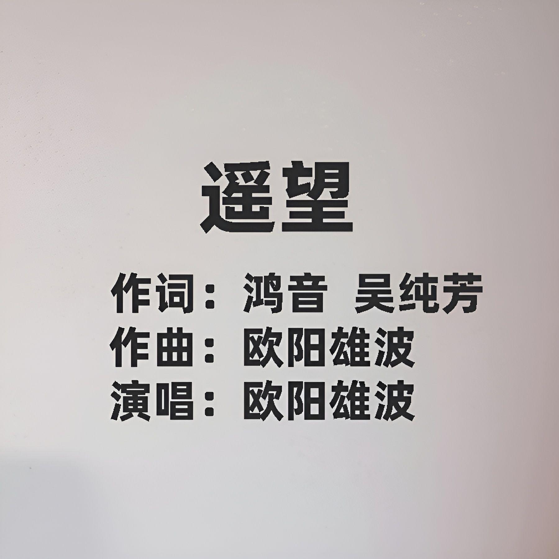 遥望（伴奏）封面