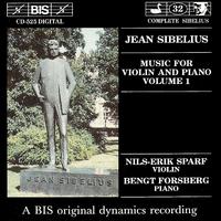 SIBELIUS: Music for Violin and Piano, Vol. 1