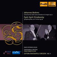 BRAHMS, J.: Violin Concerto / TCHAIKOVSKY, P.I.: Symphony No. 4 (I. Oistrakh, Konwitschny)  (1953-54) (Staatskapelle Dresden Edition, Vol. 11)