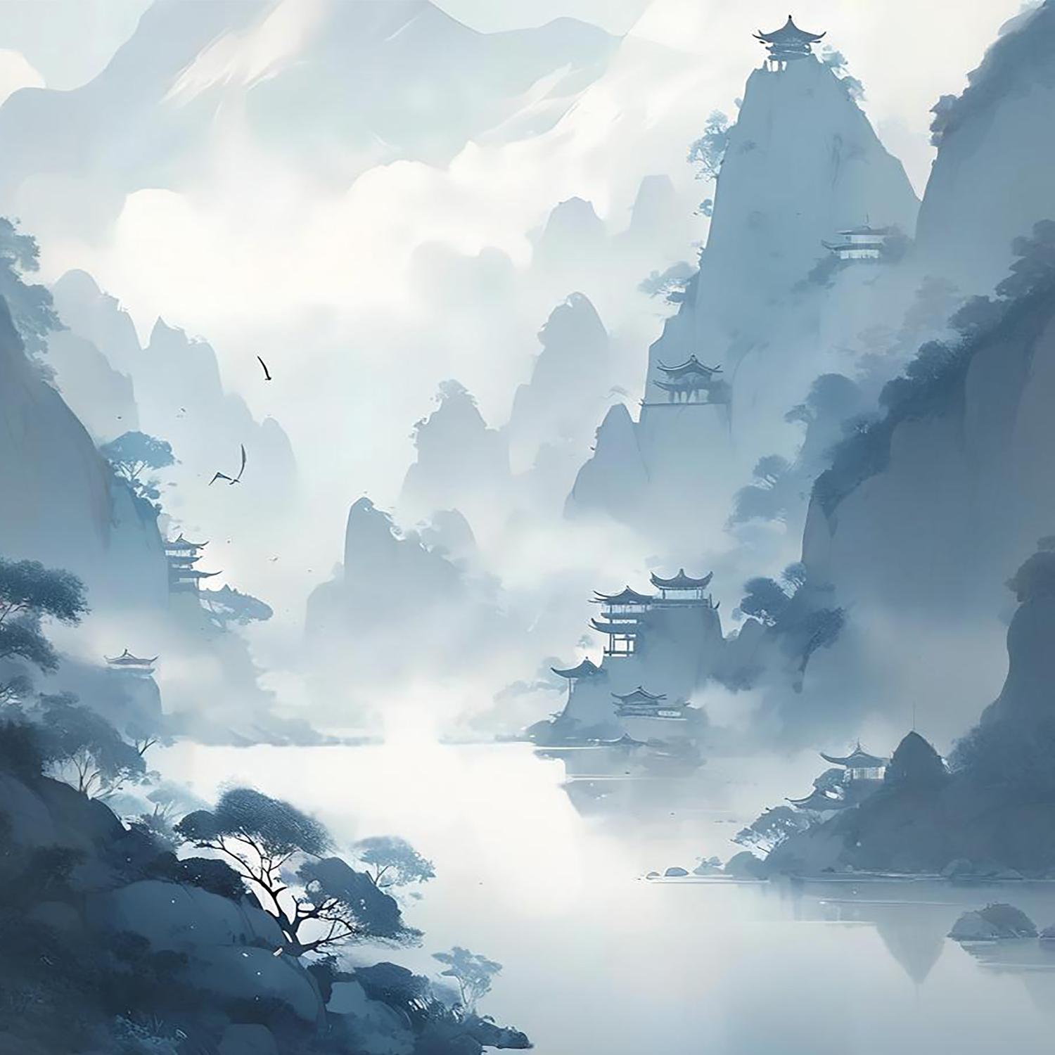 水墨兰亭 (古琴纯音乐)封面