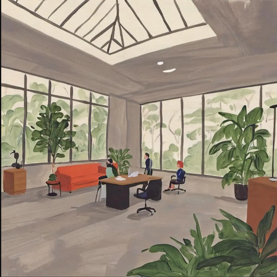 写字楼里的静音时光