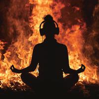 Calming Fire: Meditation Warmth Melodies