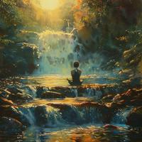 Stream Serenity: Binaural Meditation Waters