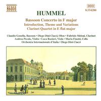 HUMMEL: Bassoon Concerto / Clarinet Quartet