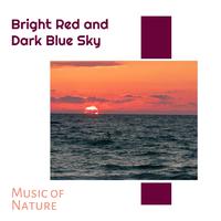 Bright Red and Dark Blue Sky - Music of Nature