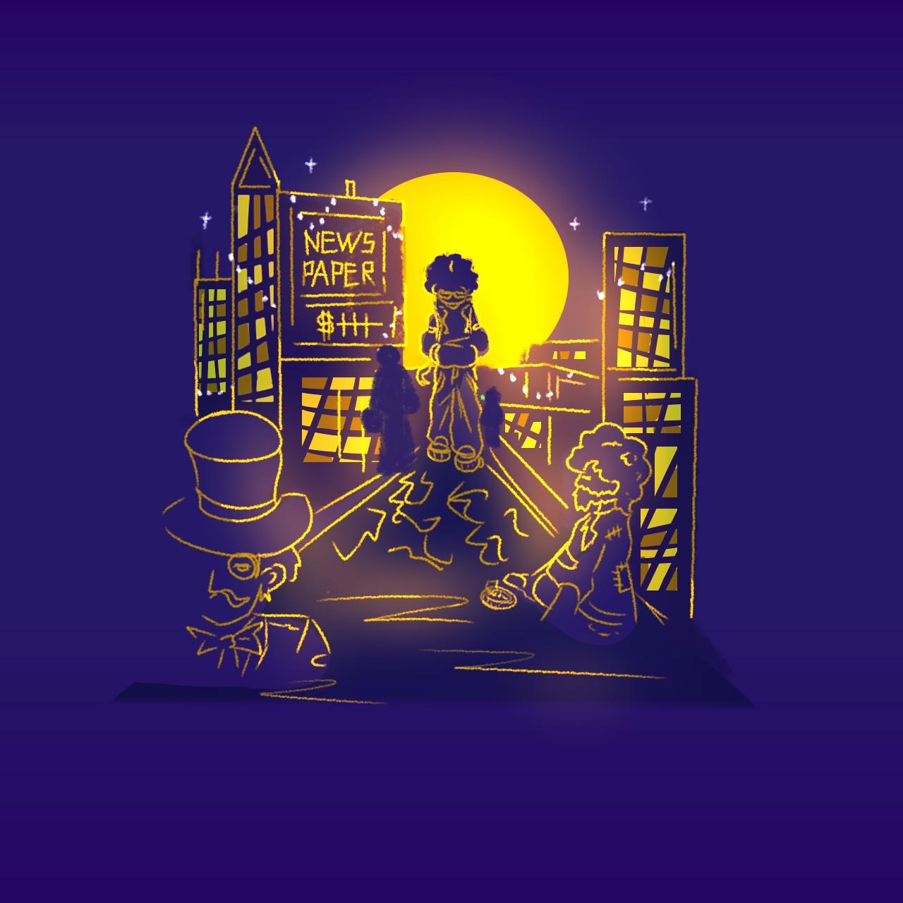 月亮升起又落下