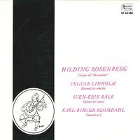 ROSENBERG, H.: Marionetter: Overture / LIDHOLM, I.: Ritornell / BÄCK, S.-E.: Sinfonia da camera / BLOMDAHL, K.B.: Danssvit No. 2 (1956-1958)