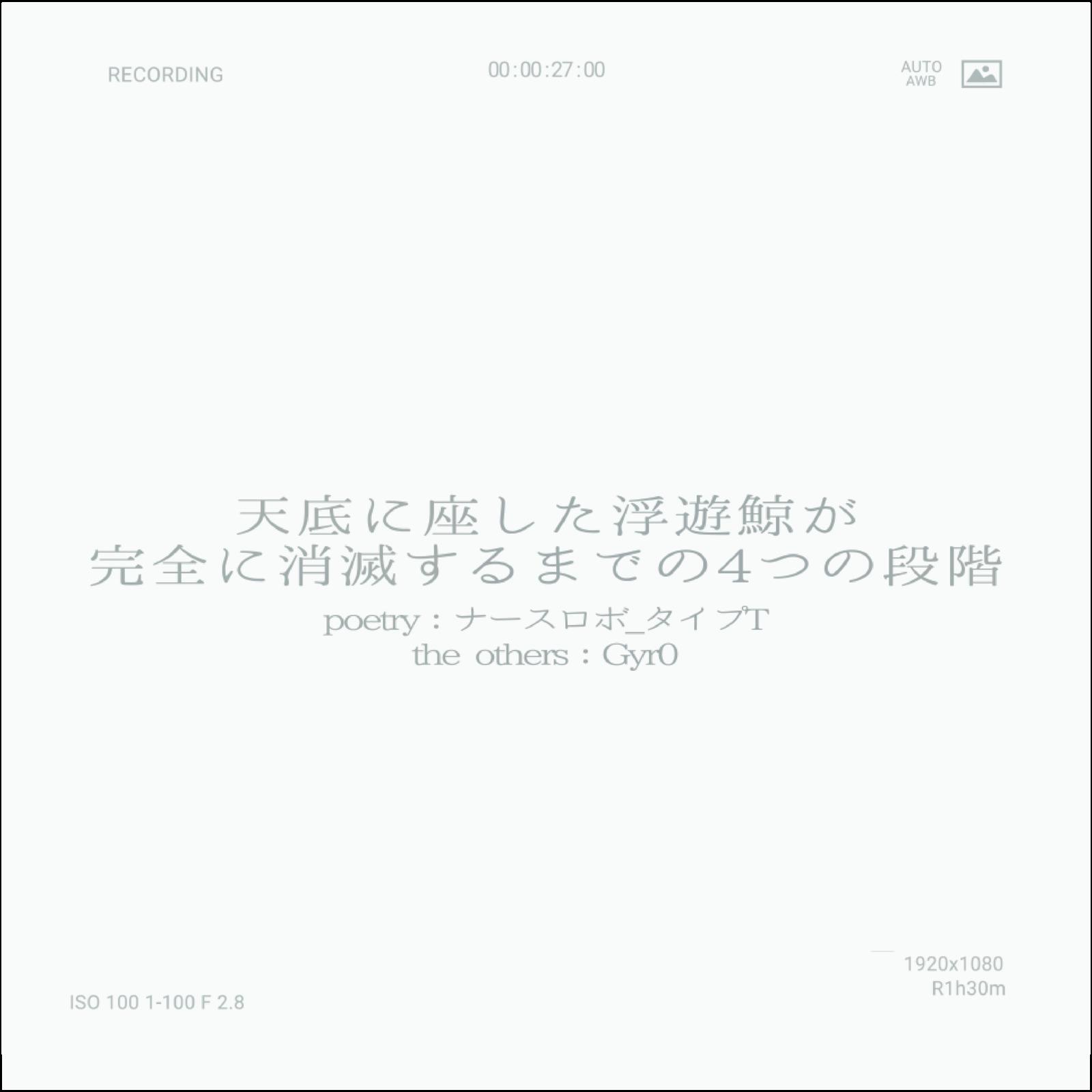 天底に座した浮遊鯨が完全に消滅するまでの4つの段階