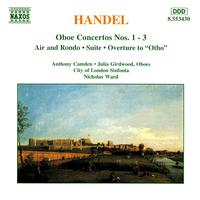 HANDEL: Oboe Concertos Nos. 1- 3 / Suite in G Minor