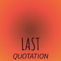 Last Quotation