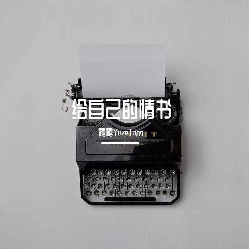 给自己的情书封面