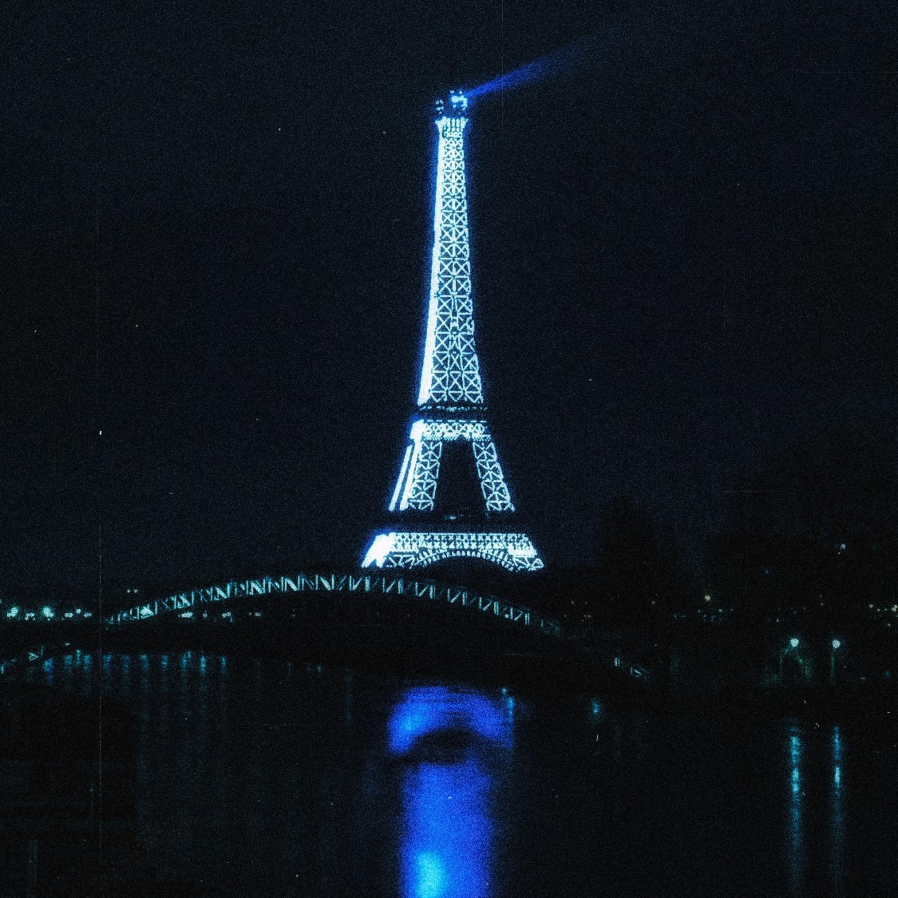 Ночь Париж Франция