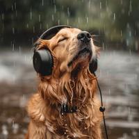 Dogs in the Rain: Playful Pet Soundscapes