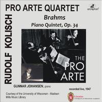 BRAHMS, J.: Piano Quintet (G. Johansen, Pro Arte Quartet) (1947)