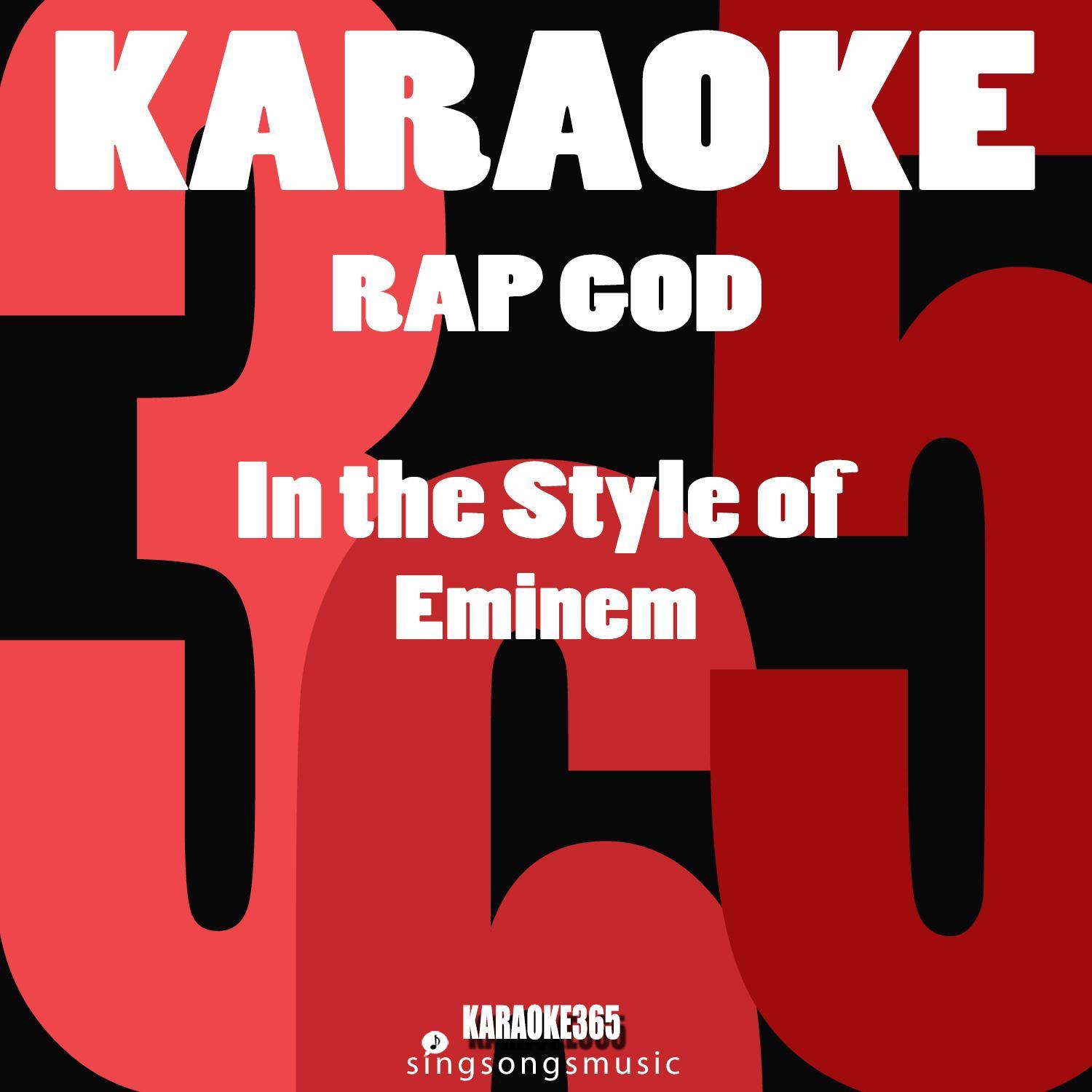 Rap God (In the Style of Eminem) [Karaoke Instrumental Version]封面