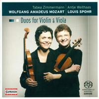 MOZART, W.A.: Duos for Violin and Viola - K. 423, 424 / SPOHR, L.: Duo for Violin and Viola, Op. 13 (Weithaas, Zimmermann)