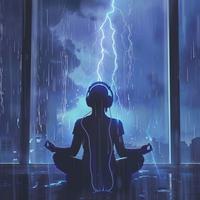 Thunder's Echo: Binaural Meditation Journey