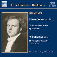 BRAHMS: Piano Concerto No. 1 (Backhaus) (1932)