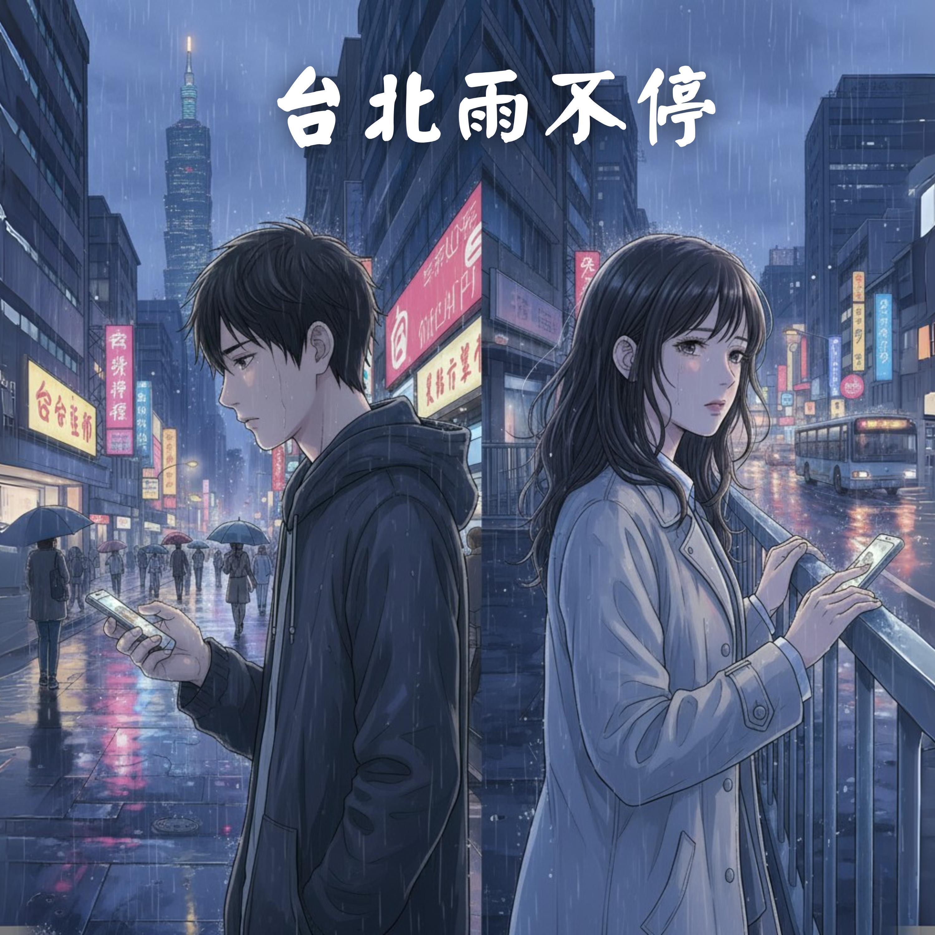 《台北雨不停》虐心對唱｜失去你之後，我的世界只剩雨季｜原創都市情歌封面