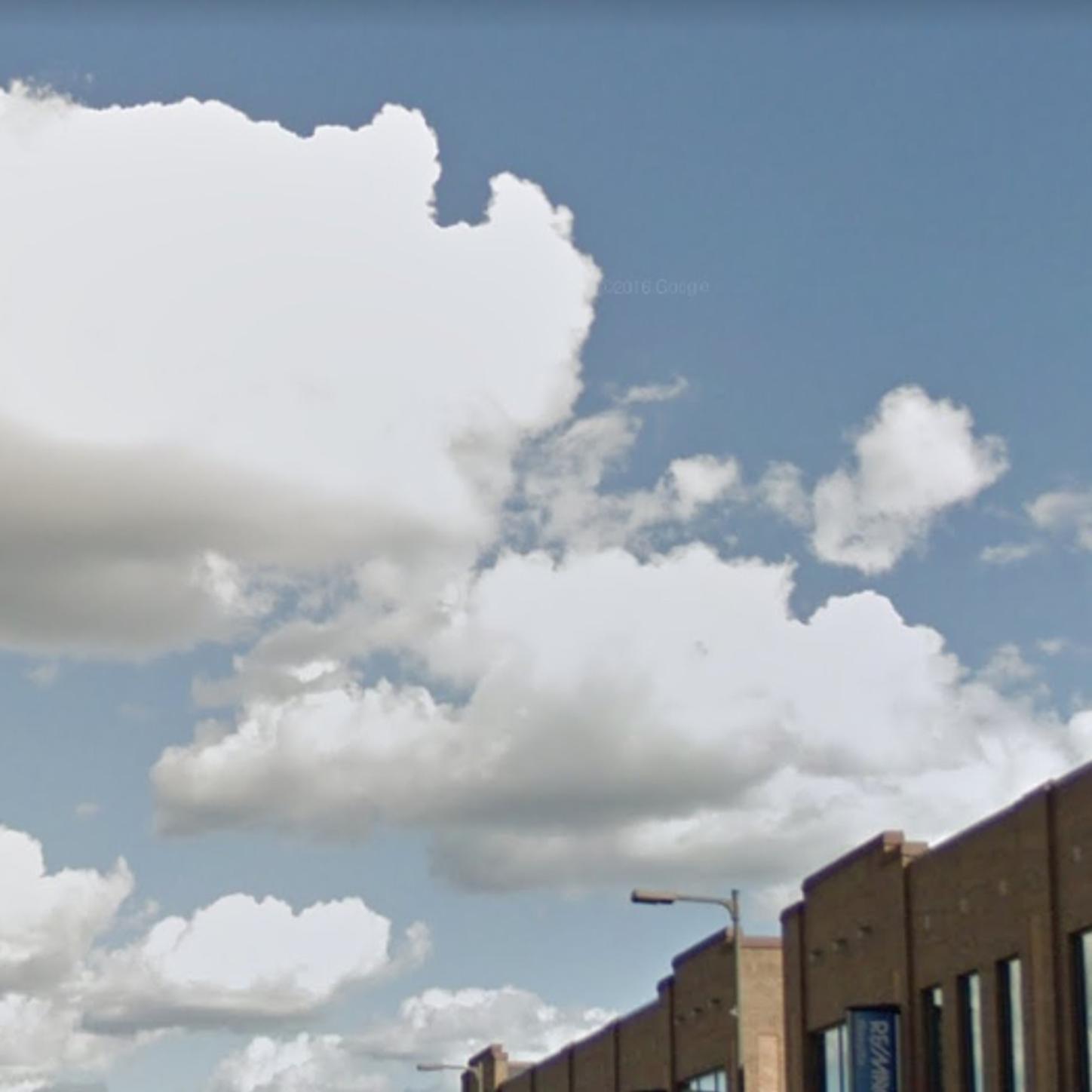 clouds in the blue sky