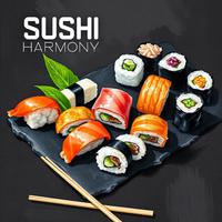 Sushi Harmony: Sounds from the Depths of Japanese Flavor