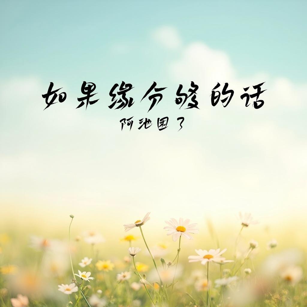 阿池困了-如果缘分够的话封面