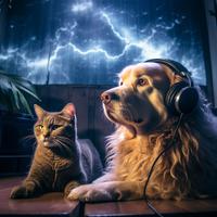 Thunder Serenity: Pets Relaxation Echoes