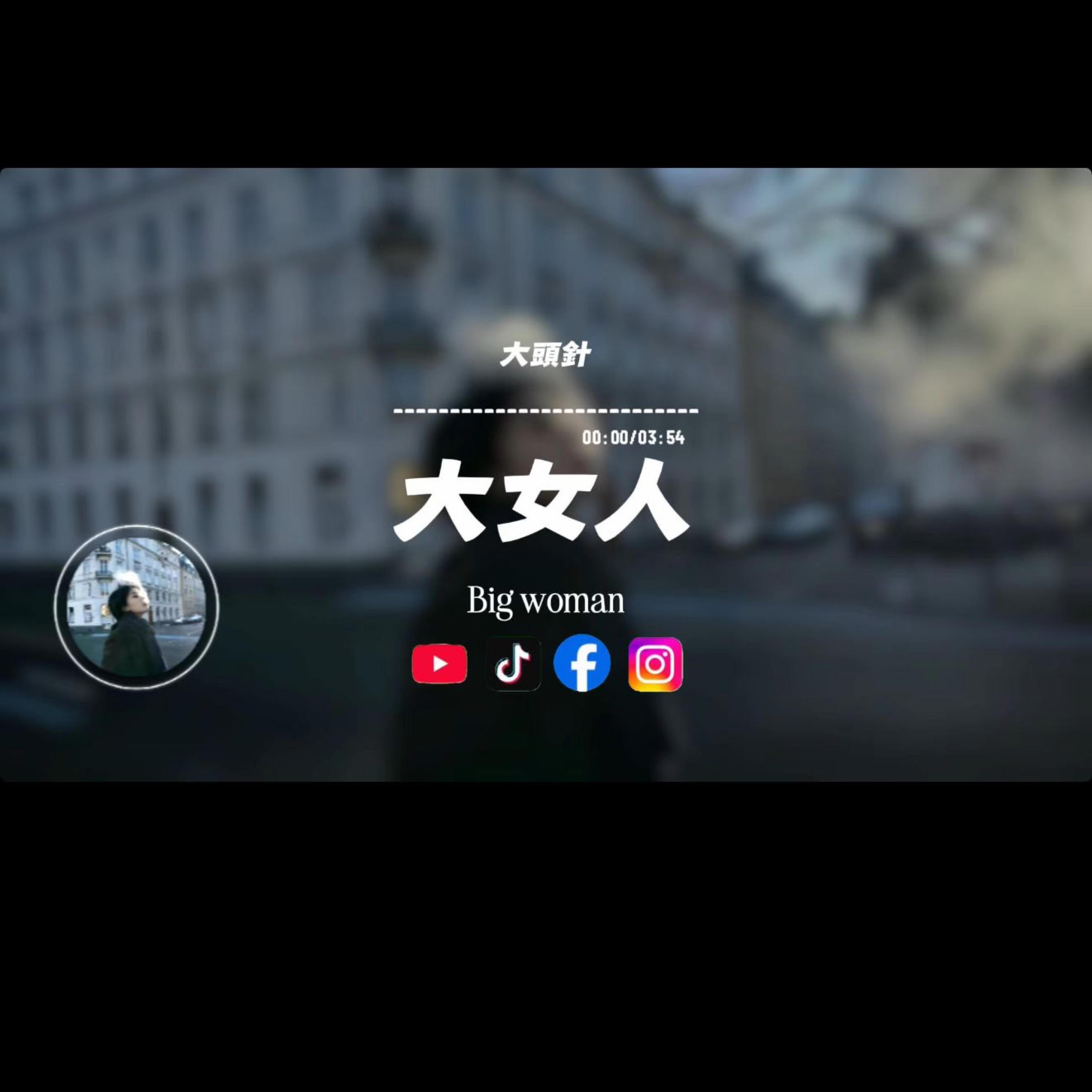 大女人/大頭針封面