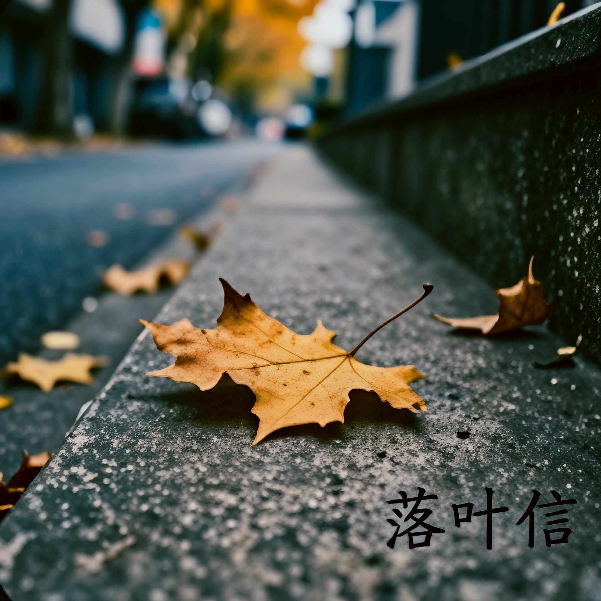 落叶信封面