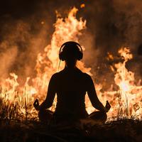 Serenity Embers: Fire Meditation Peace