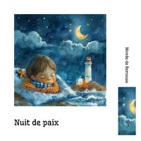 Nuit de paix - Vagues de l'océan