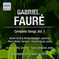 FAURE, G.: Songs (Complete), Vol. 1 - Op. 1-8, 10 and 18 (Doria, Monmart, Dutey, Mollet) (1955)