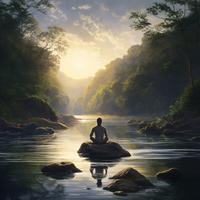 Refrán Meditativo: Serenidad Del Río En La Quietud