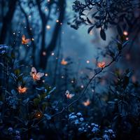 Blooming Forest Night