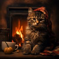 Flamas Para Gatos: Ambiente De Ronroneo De Fuego