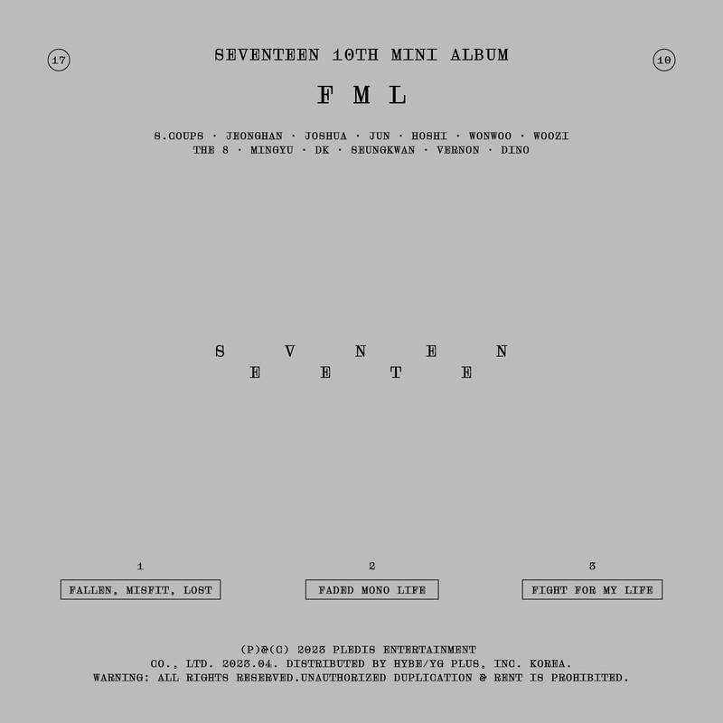 SEVENTEEN ·《SEVENTEEN 10th Mini Album ‘FML’》