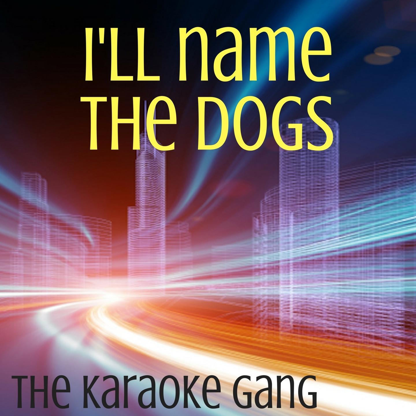 i'll name the dogs (karaoke version) (originally p