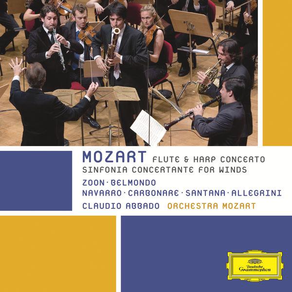 mozart: sinfonia concertante for winds; flute & harp concerto